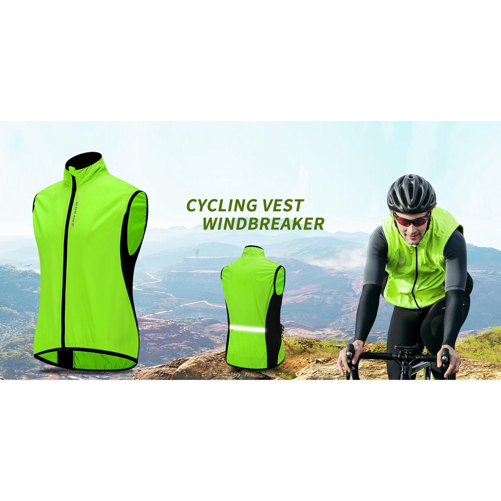 Waterproof High Visibility Reflective Safety Vest Walking Biking Work M