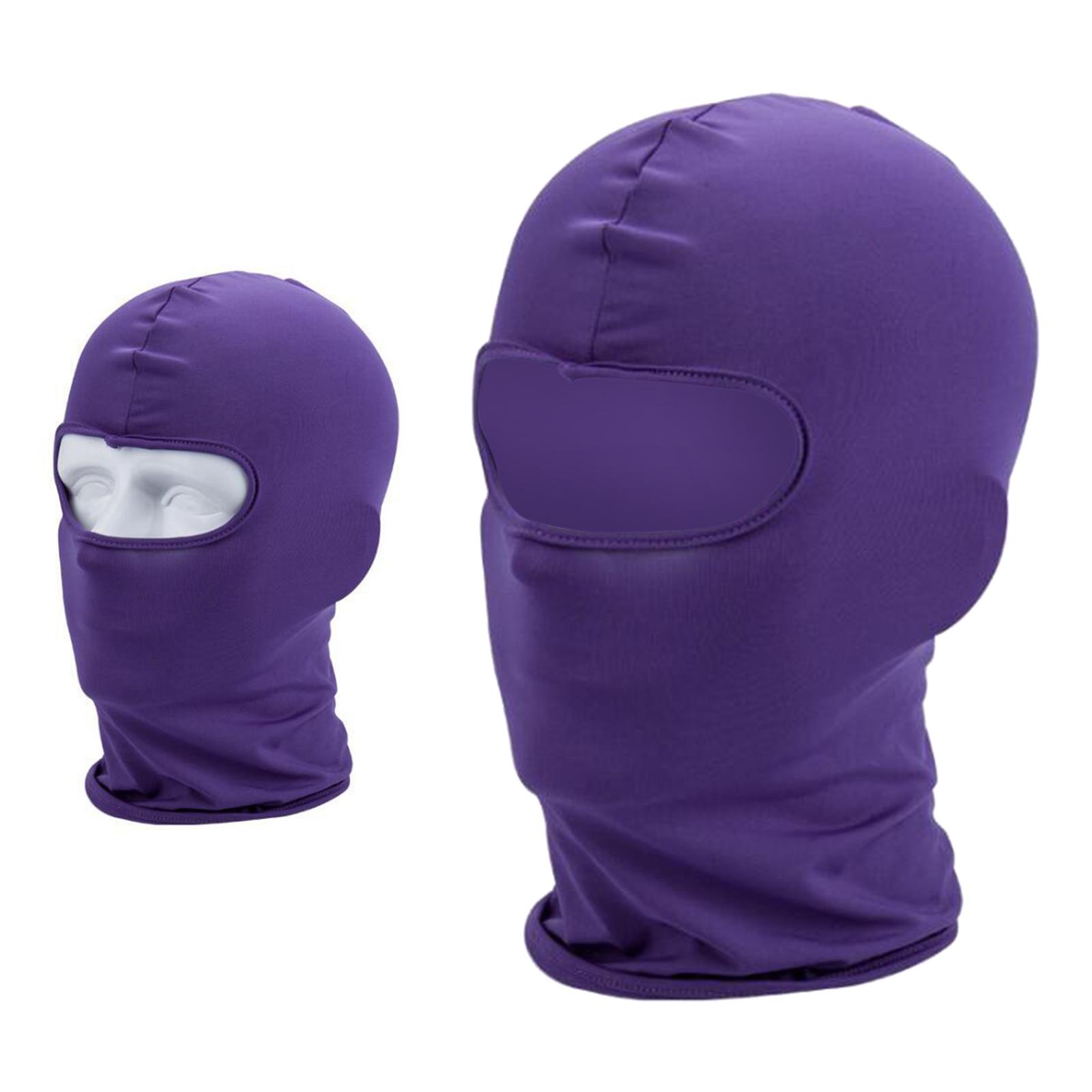 Face Mask Sun Shield Hood Neck Gaiter Balaclava Bandana Purple