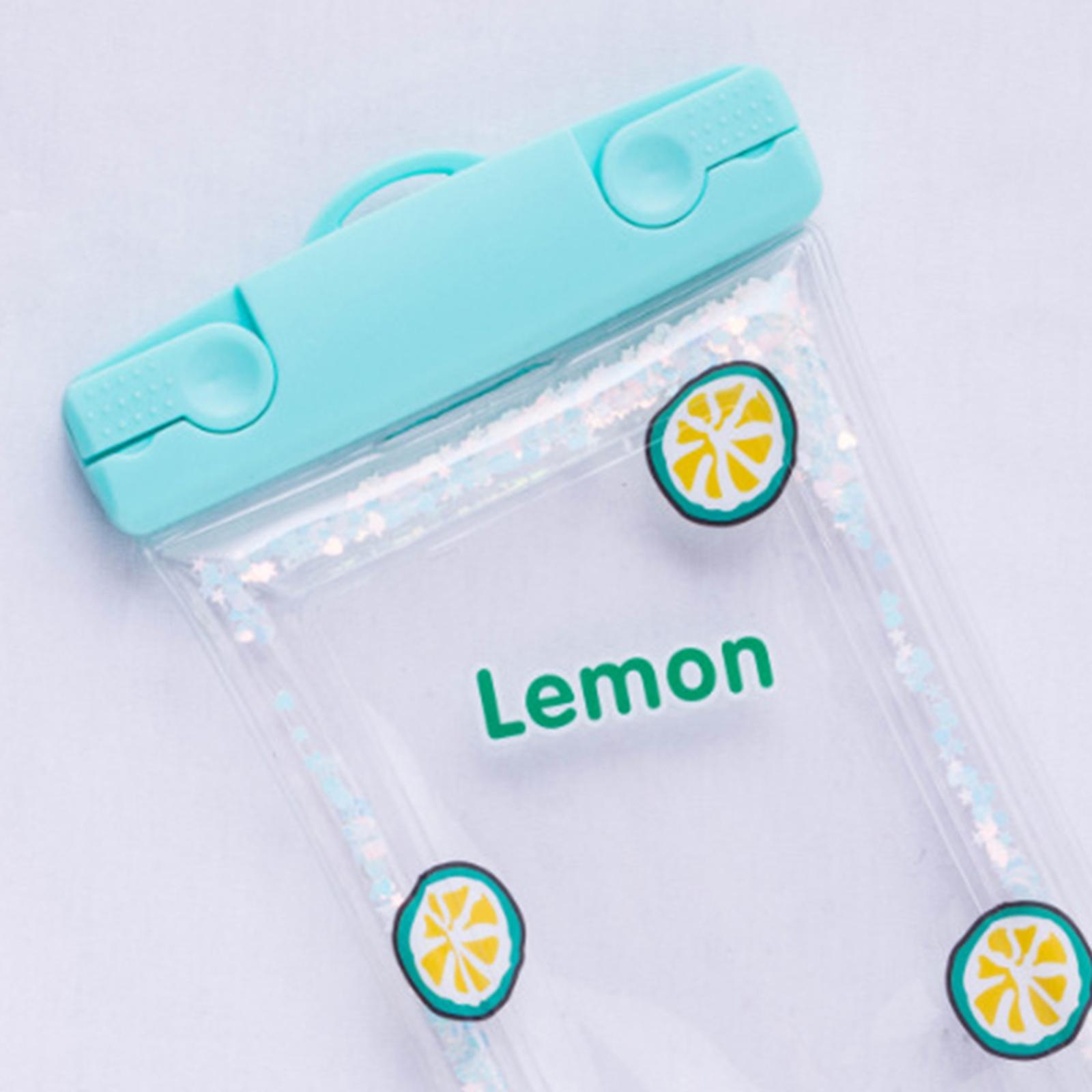 PVC Waterproof Phone Case Cellphone Dry Bag Phones Holder Lemon Whistle
