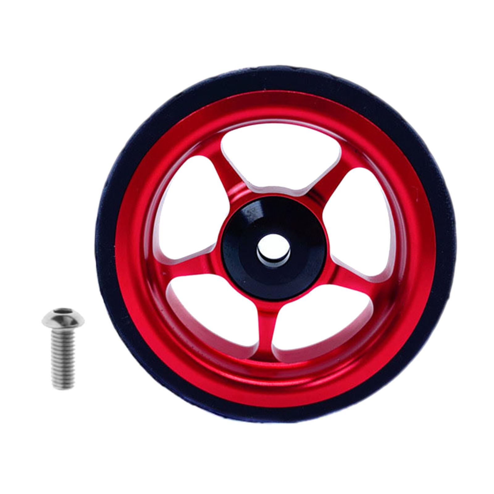 Easy Wheel for Brompton Folding Bike EZ Wheels Wheel Easywheel Red