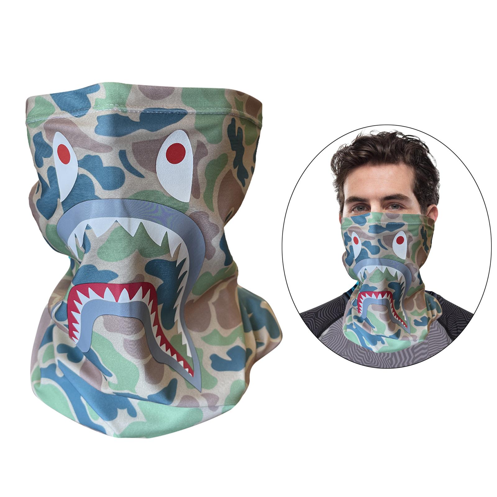 Cycling Bandana Face Mask Cover Scarf Balaclava Neck Gaiter Shark