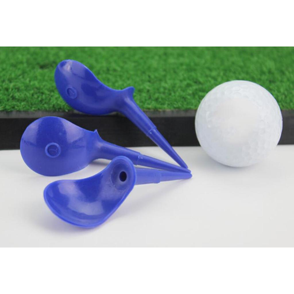 10Pieces Durable Unbreakable Novelty Golf Tees 82mm Professional Training