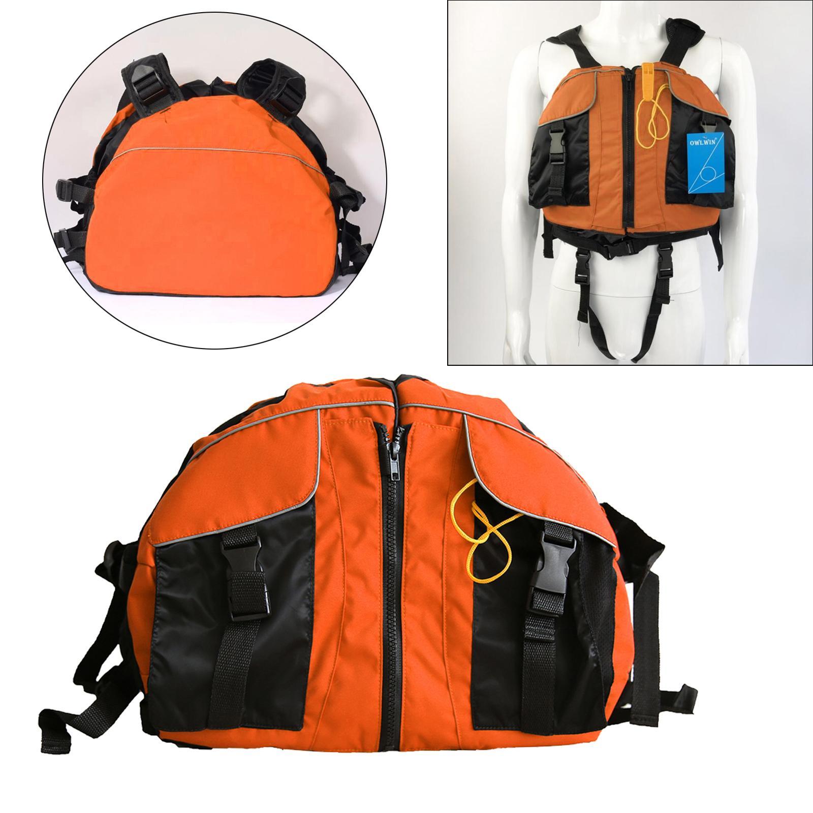 Life Jackets Adult Ski Swimming Boating Life Vest Orange