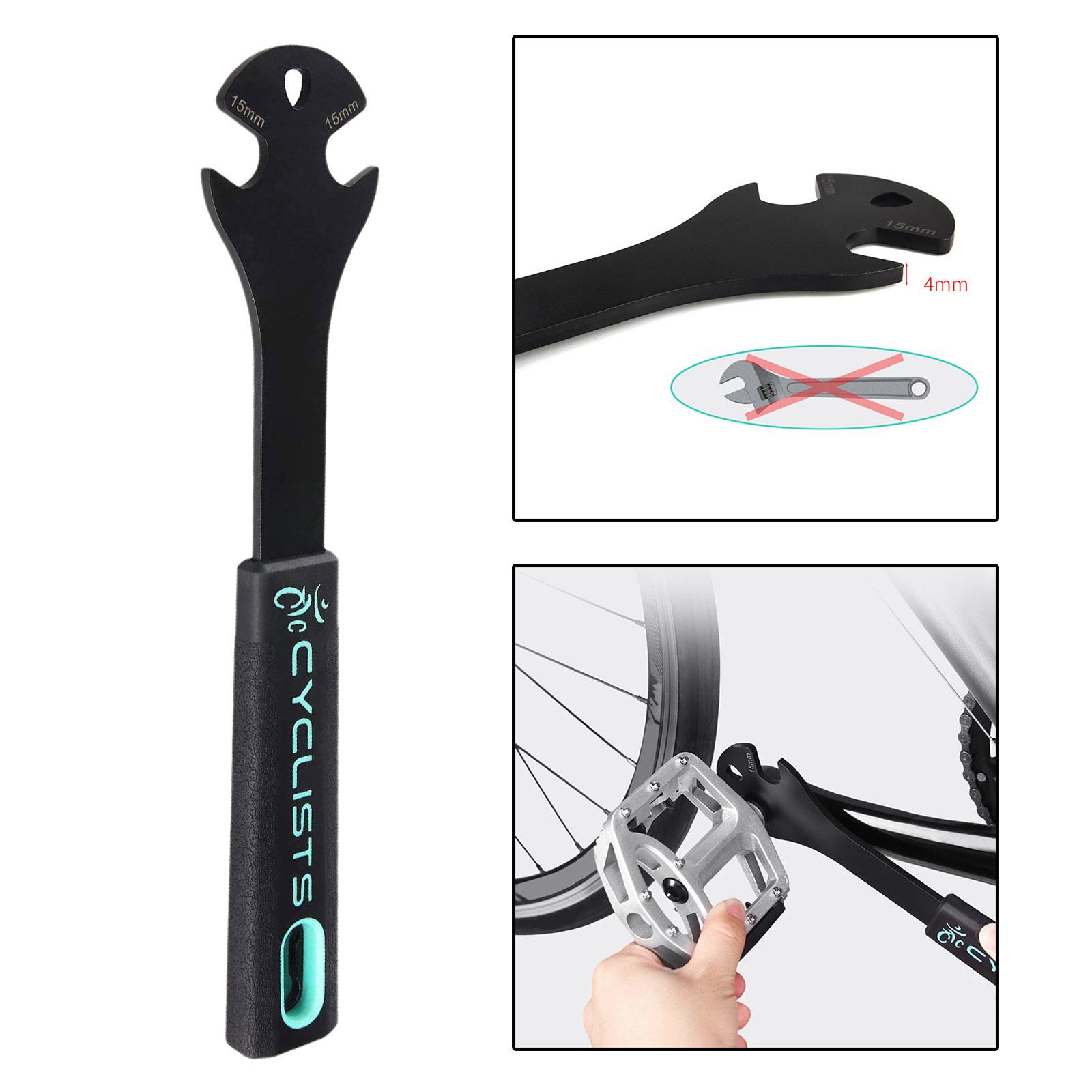 Steel Bike Pedal Wrench Road MTB Bicycle Pedals Repair Spanner Replace Tool