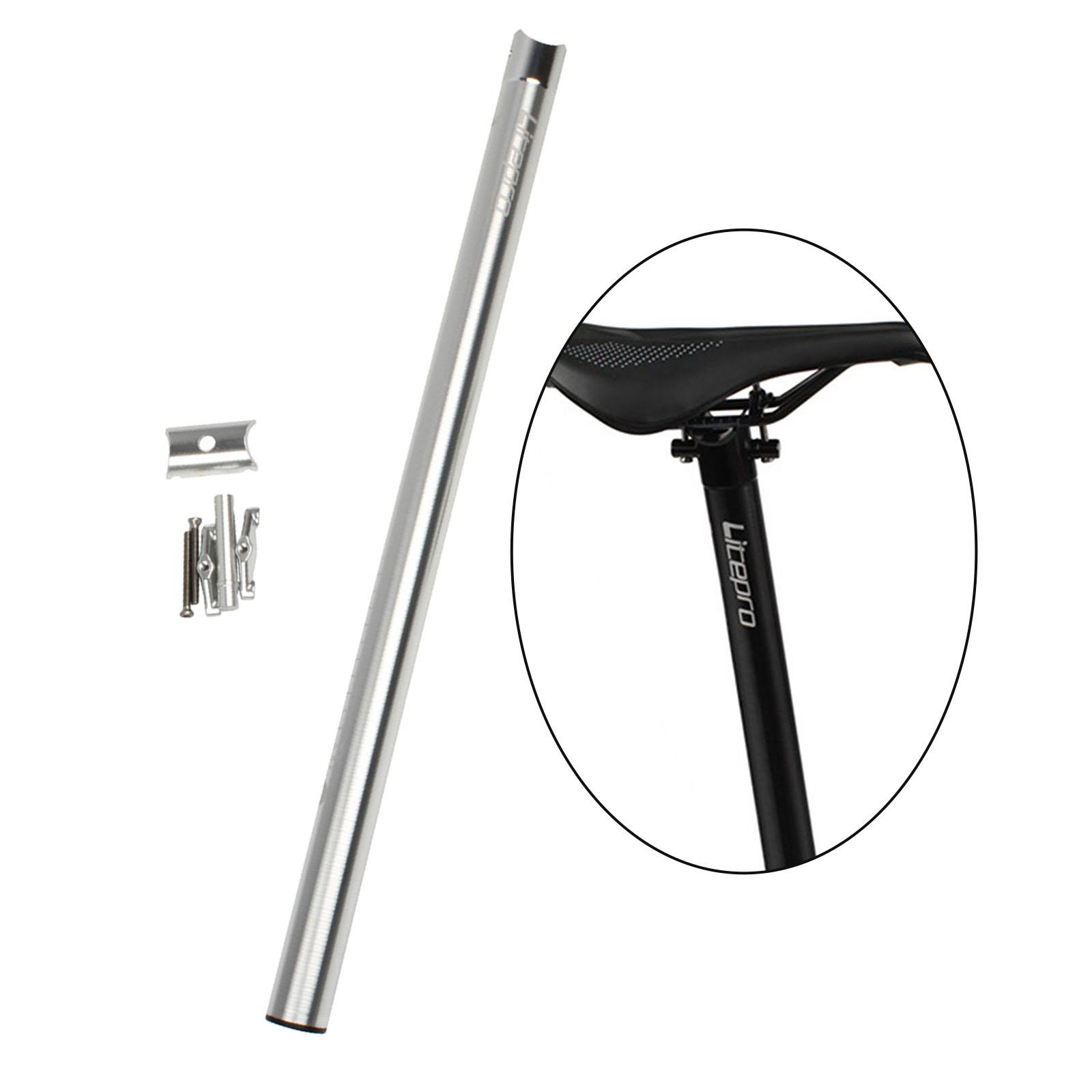 Bicycle Seat Post Aluminum Alloy 31.8 Tube Folding Bike Cycling Silver