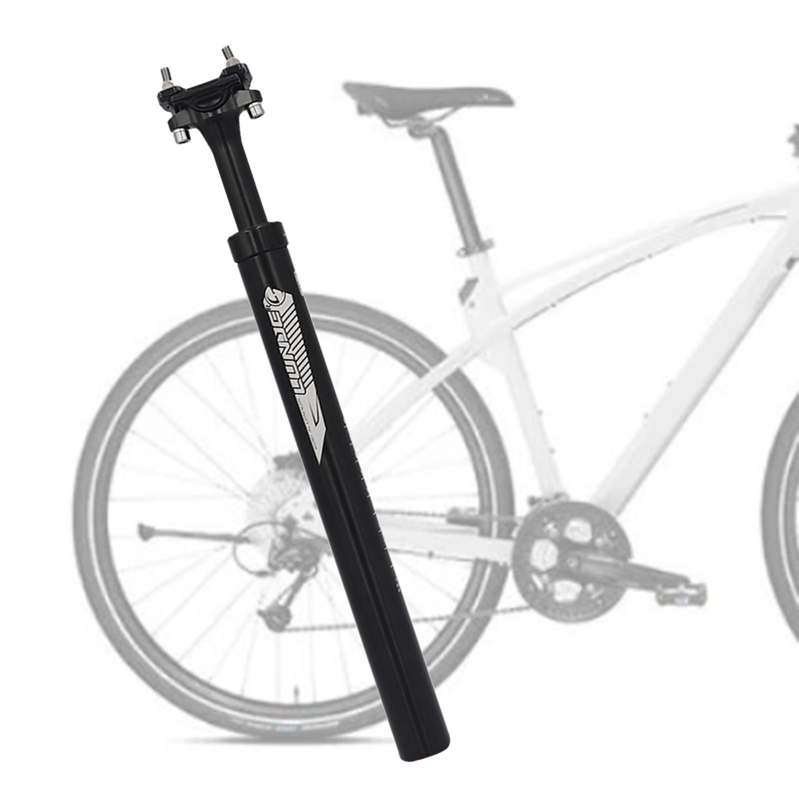 Bike Seatpost Bicycle Shockproof Seat Post Pole Repair 31.6mm Black