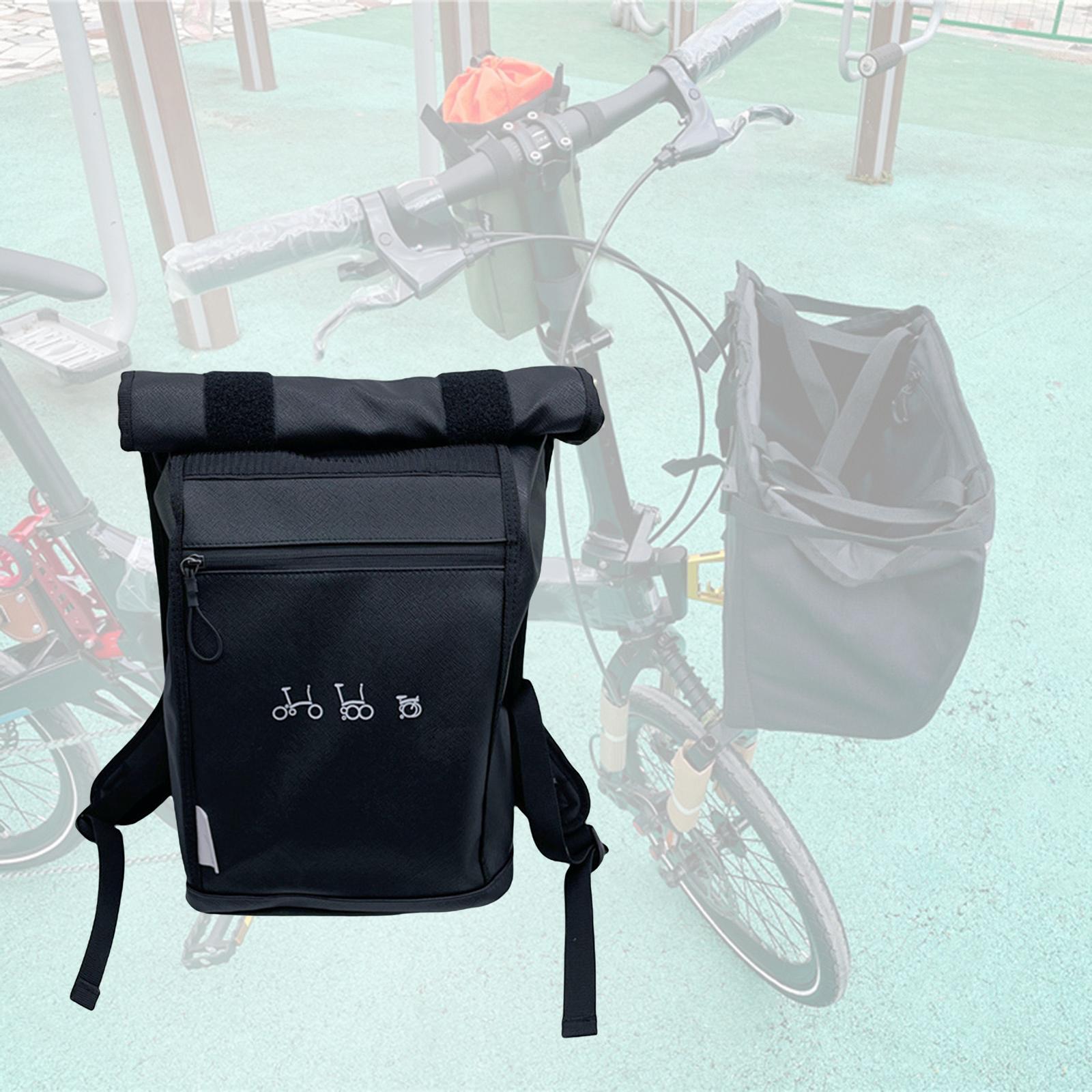 Folding Bike Front Bag Basket Shoulder Bag Messenger Bag Carry Case Touring