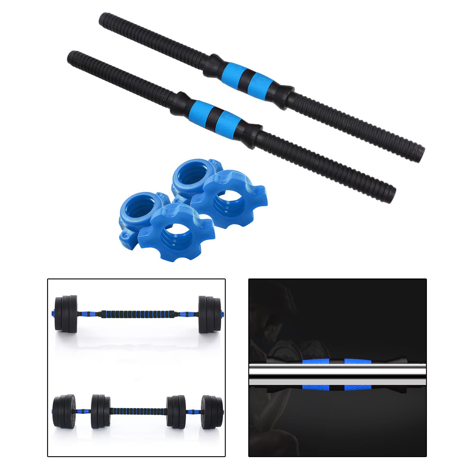 Dumbbells Set Adjustable Barbell Lifting Steel for Gym  40cmDumbbell Bar Nut