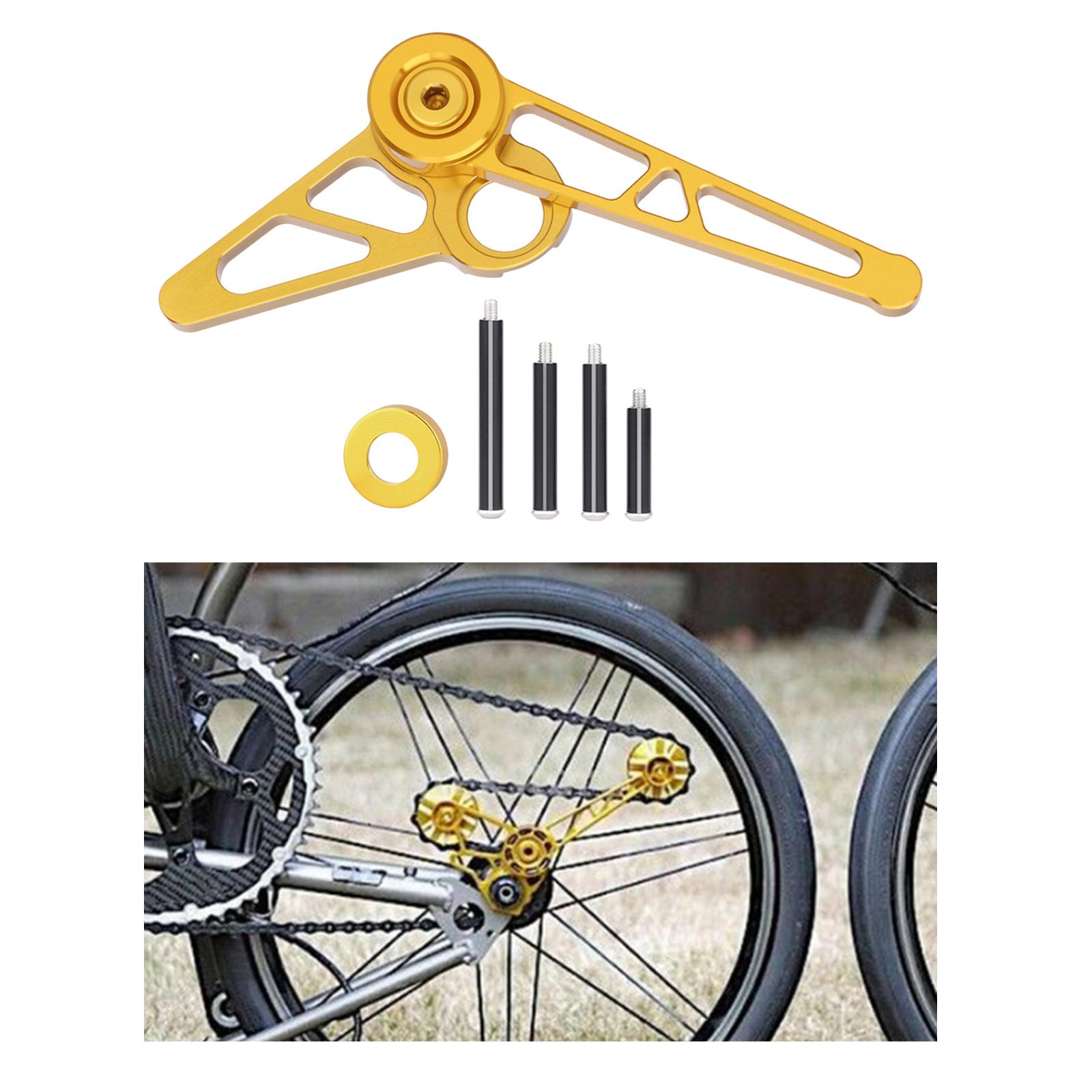 1-6 Speed Chain Tensioner Folding Bike Bicycle Stabilizer  Gold