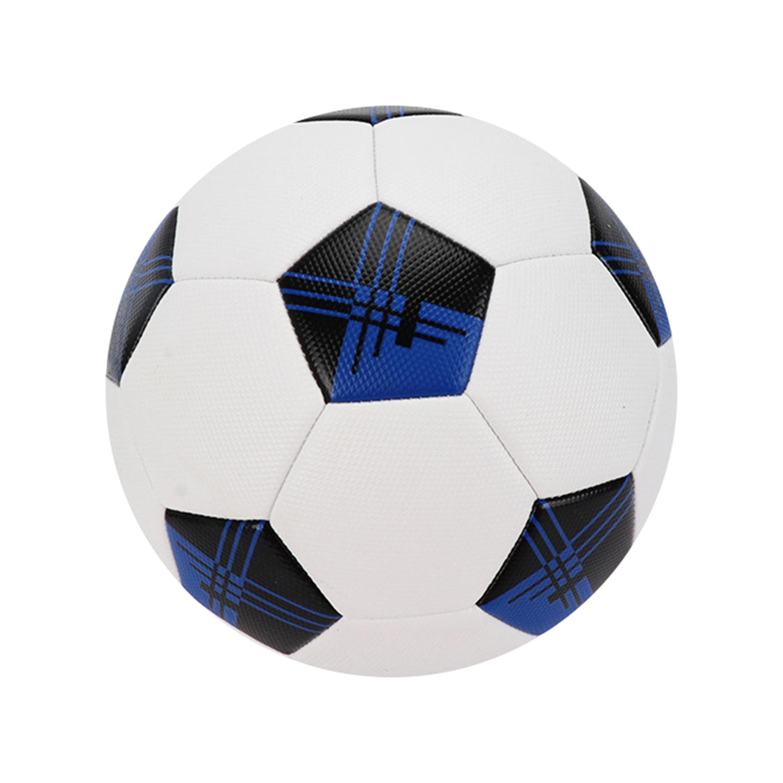 Football Official Size 5 Team Sports Gifts Ball Toys Quality Blue Black 