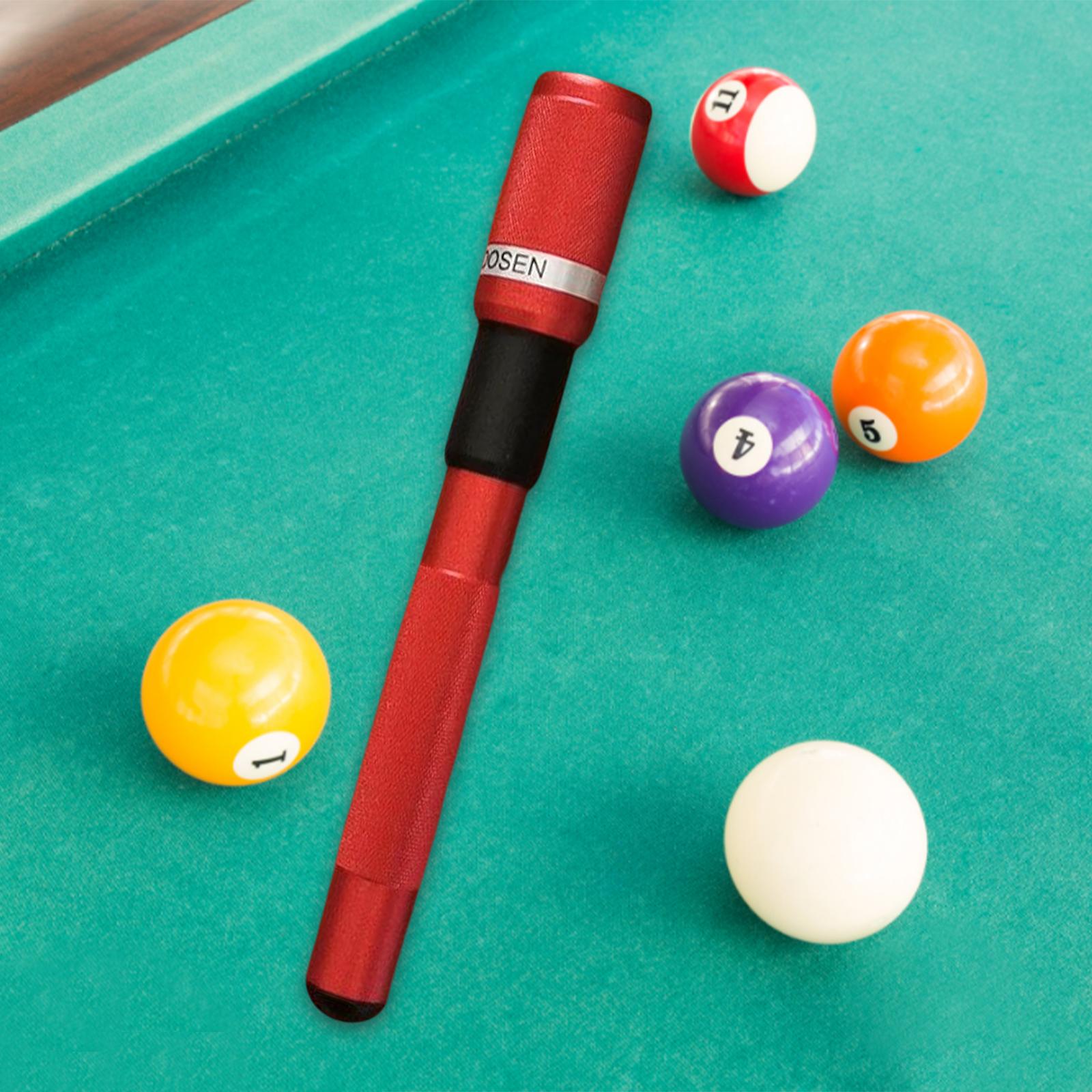 Telescopic Pool Stick Extension Butt Extender for Billiards Snooker Red