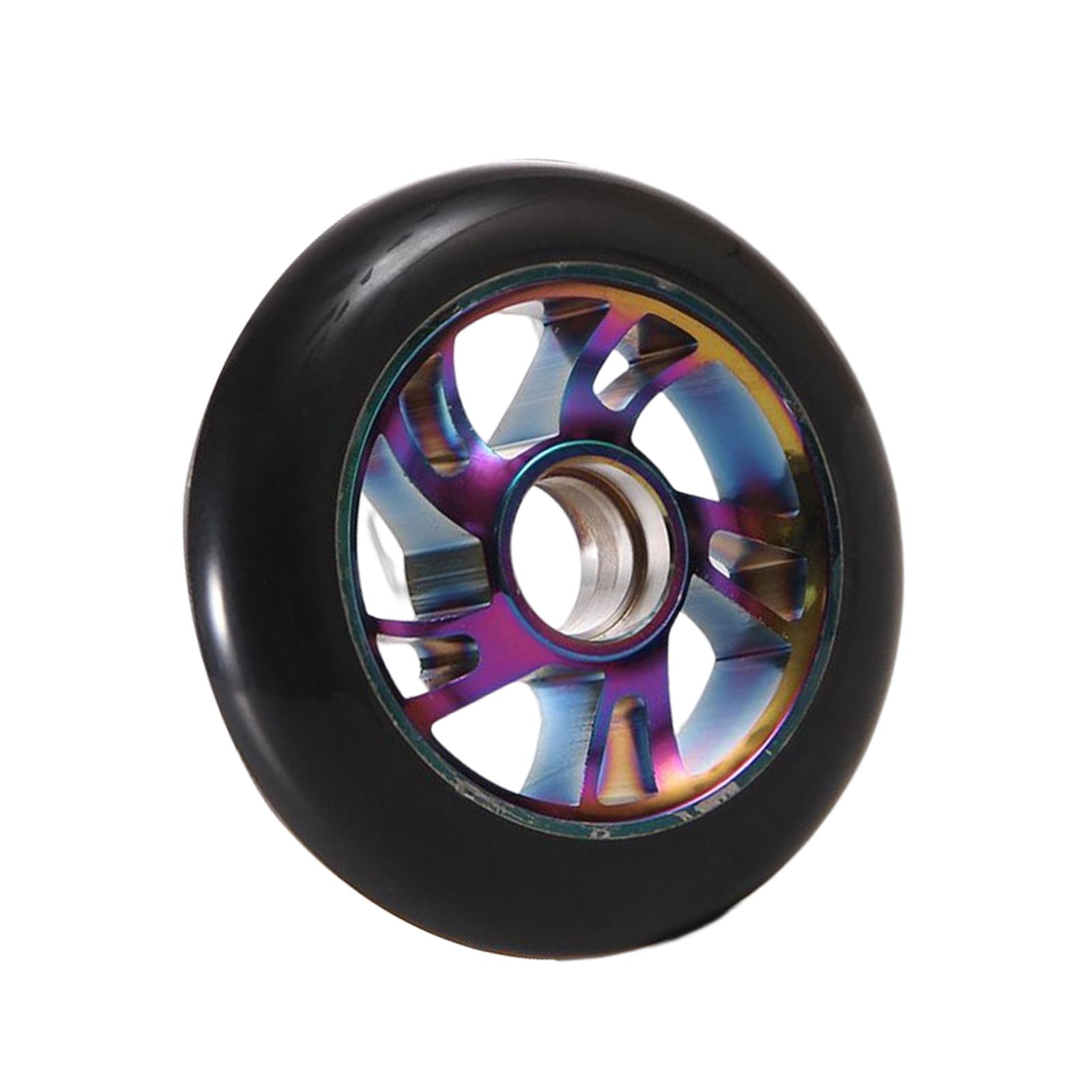 Roller Skate Wheels Replacement Aluminium Alloy 100mm for Outdoor Longboard