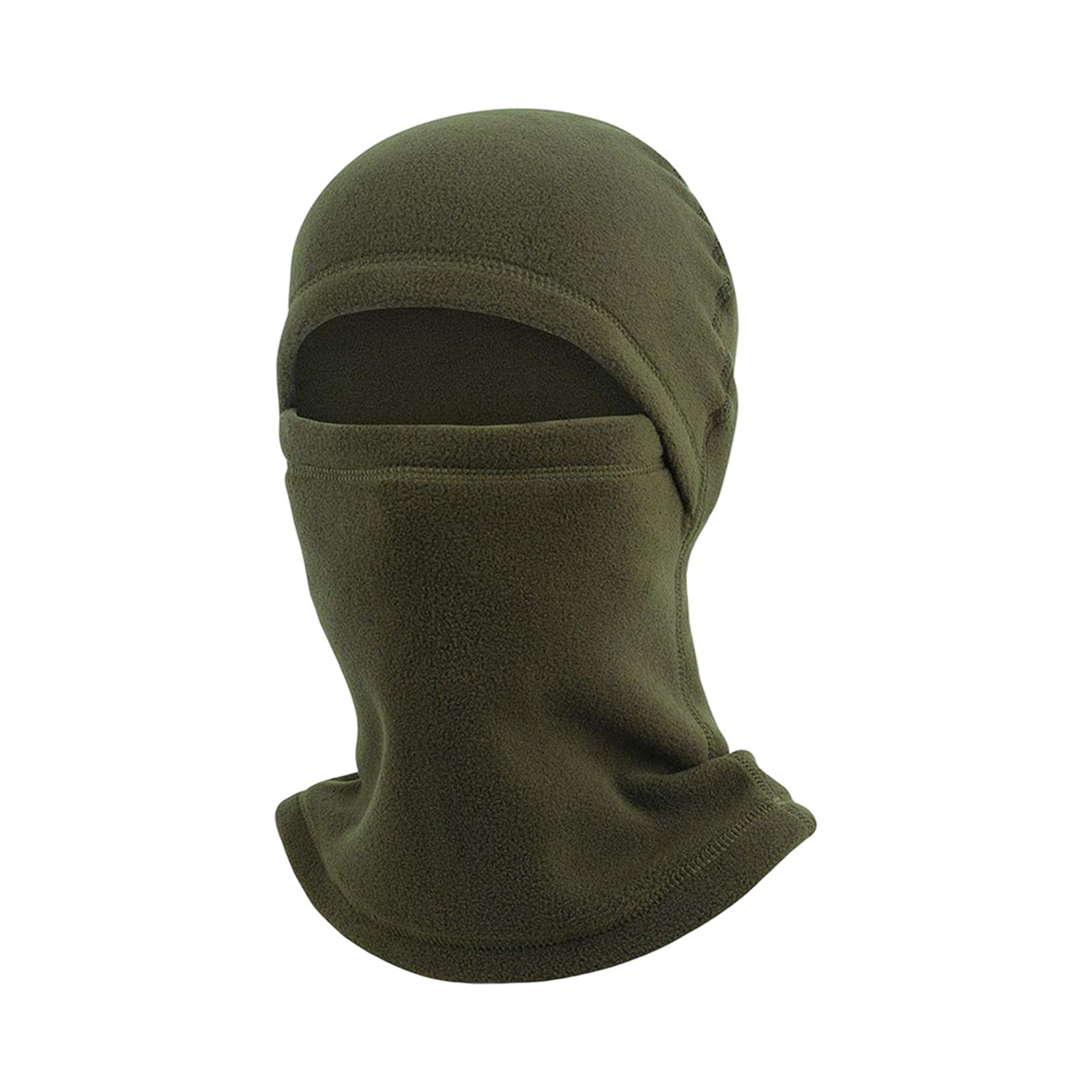 Balaclava Hat Cover Thermal Lightweight Windproof for Cycling Men Women green