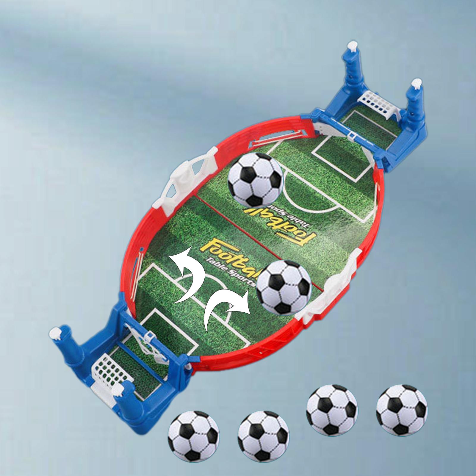 Desktop Football Board Games Kit Indoor Toy Sports for Adults Kids 38cmx18cm 6 Balls
