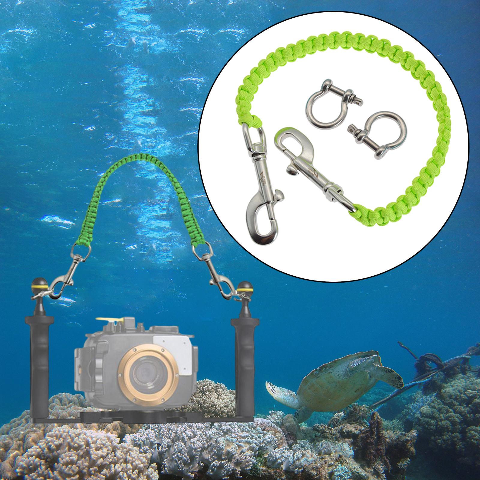 Diving Camera Hand Rope Lanyard Strap Underwater Photography Accessories green