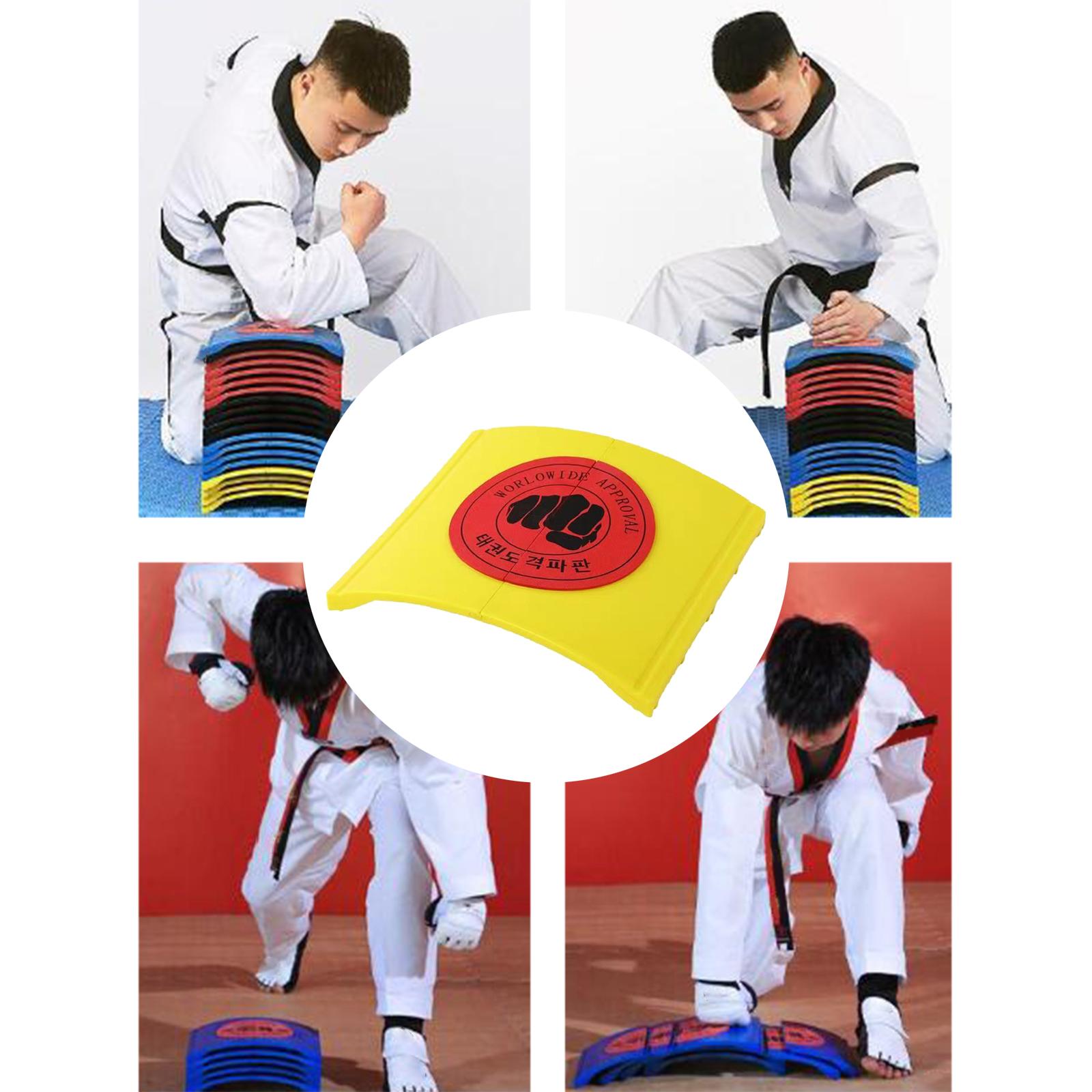 Karate Breaking Boards for Kids Adults for Martial Arts Boxing Equipment yellow