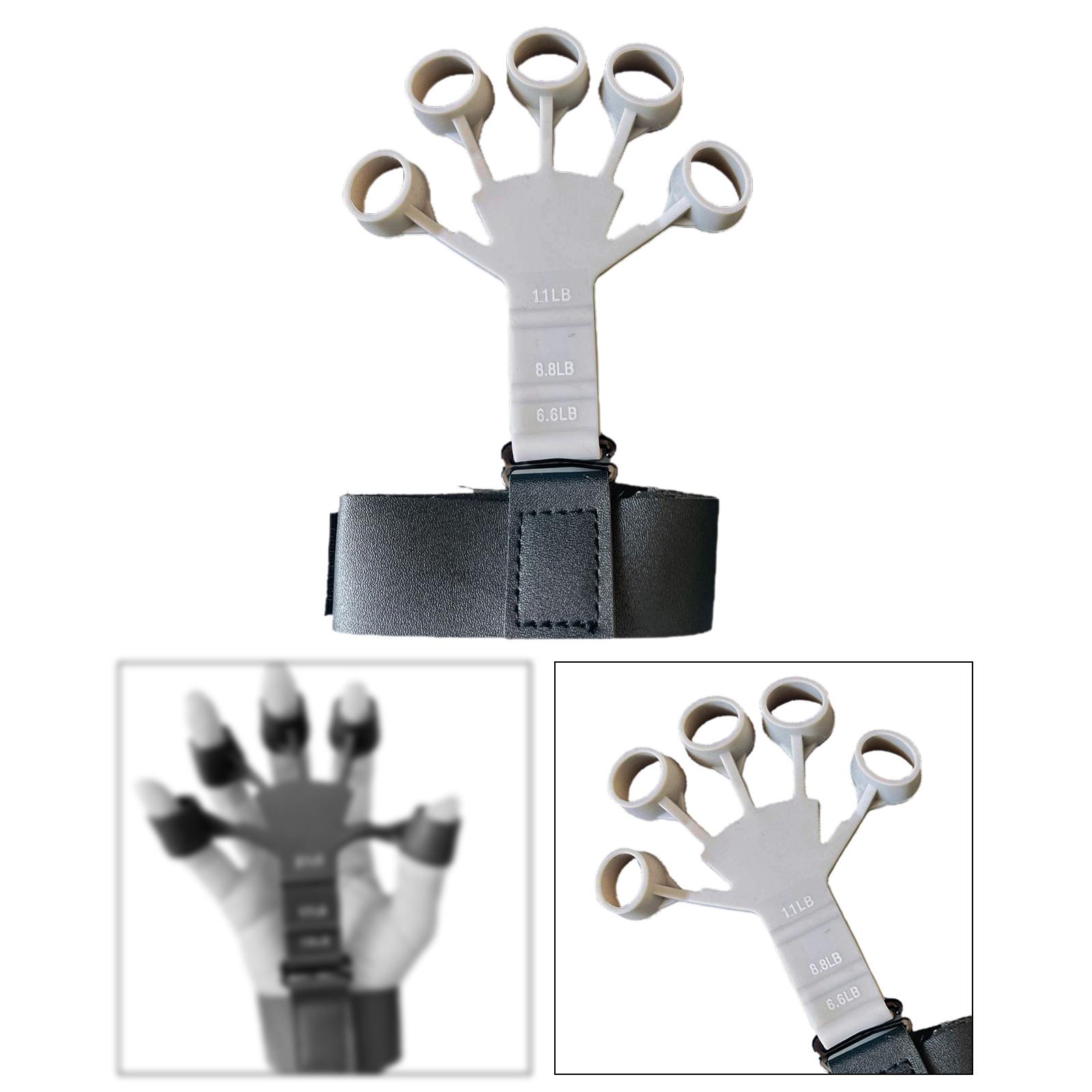 Finger Exerciser Stretcher Adults Trainer Strength Finger Strengthener Grey