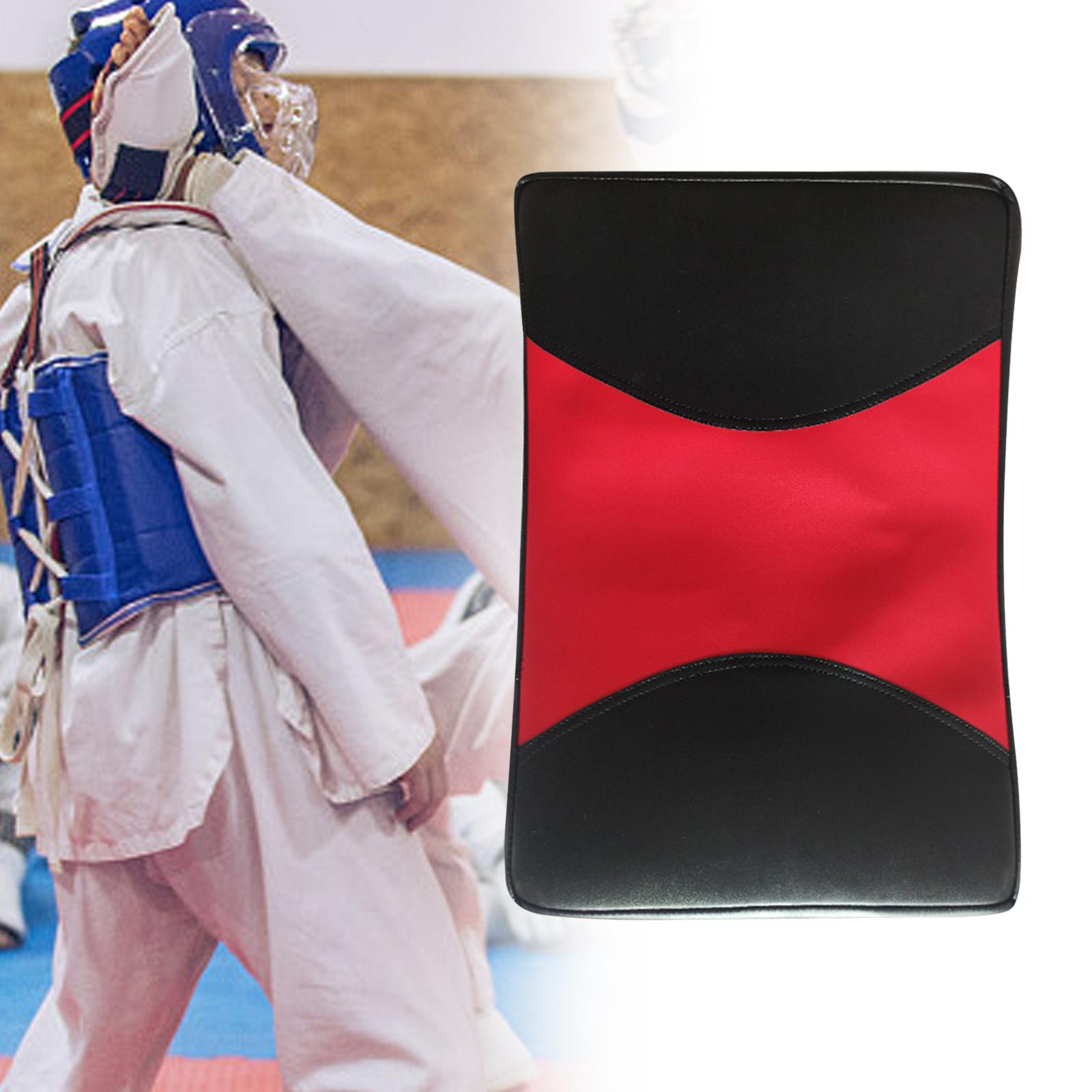 Durable Thai Pads Breathable Sparring Mma Kick Training Strike Shield Red Black S