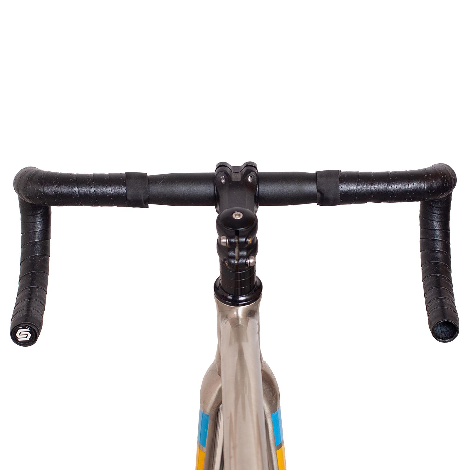 2Pcs PU Bike Handlebar Tapes Anti Vibration Handle Wraps Comfortable Grip Black
