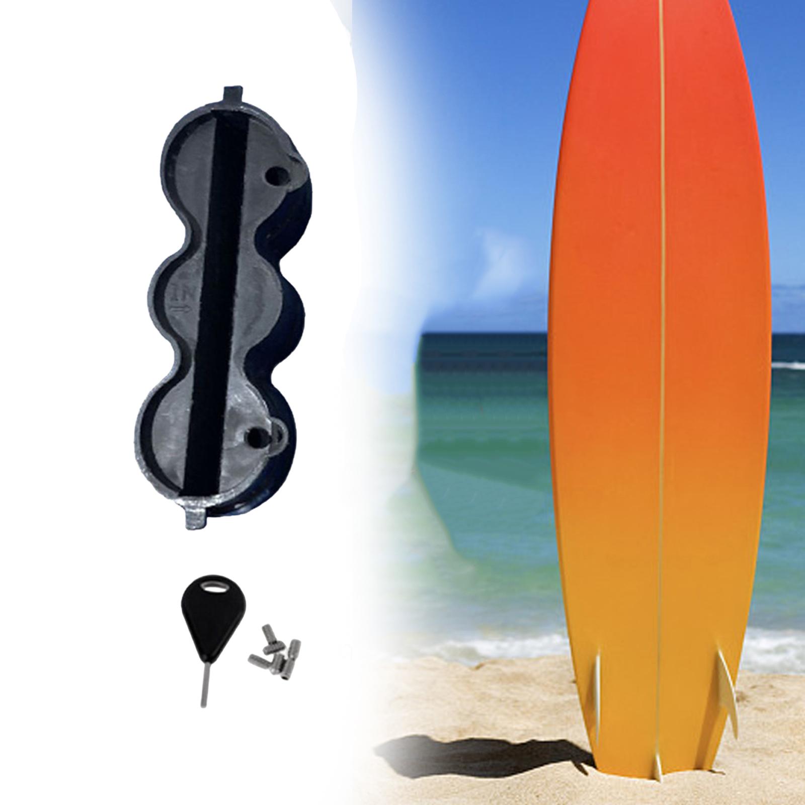 Surfboard Fins Box Stand up Paddleboard Cruiser Deck Parts with Keys Screw