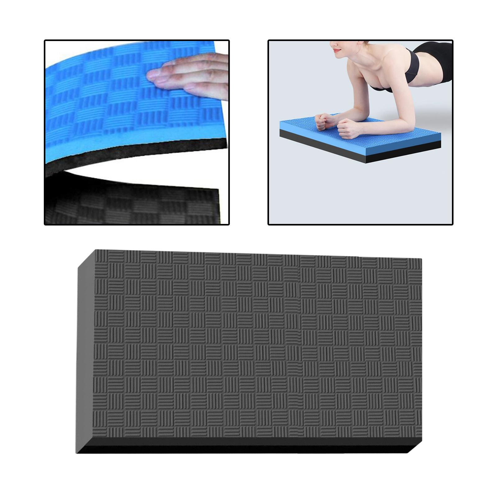 Yoga Fitness Mats Exercise Board Meditation Strength Training Balance Pads Black 48x19x4cm