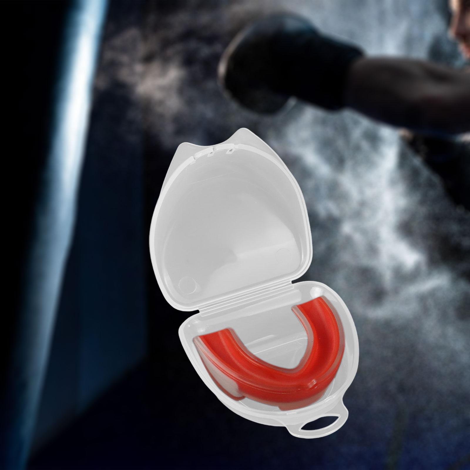 Sparring Mouth Guard Professional Gum Protector for Taekwondo Karate Red