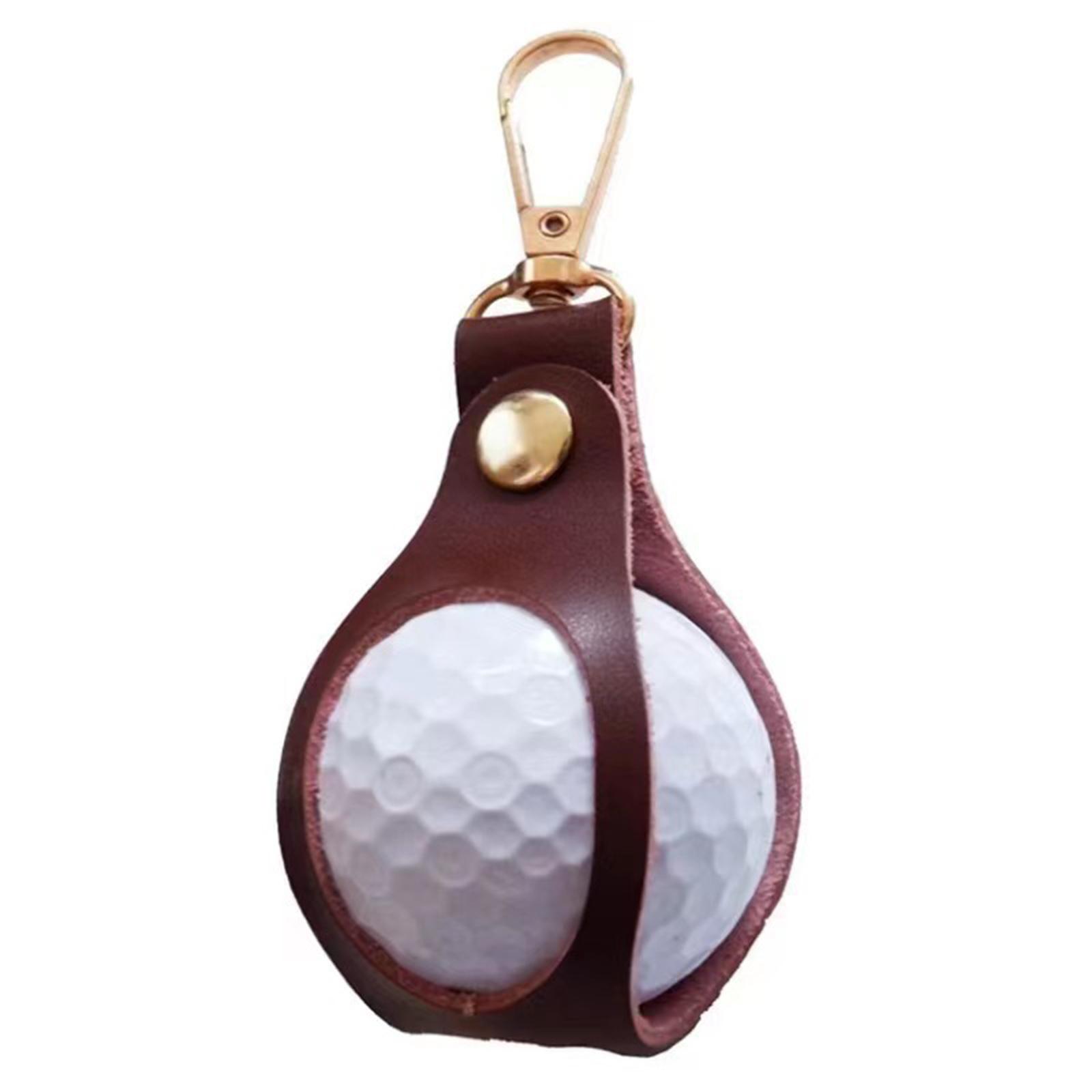 Golf Ball Waist Bag Golf Ball Pouch Fanny Pack Training Ball Bag Holder Dark Red