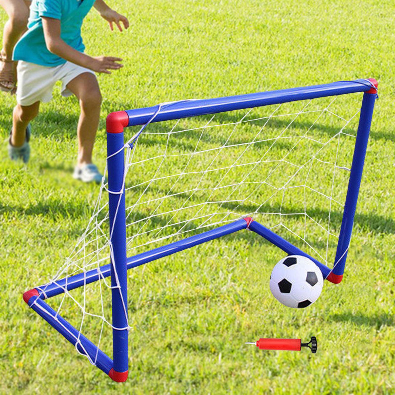 Kids Soccer Goals Soccer Nets Folding for Backyard Mini Playing Football Net  1 Soccer Ball