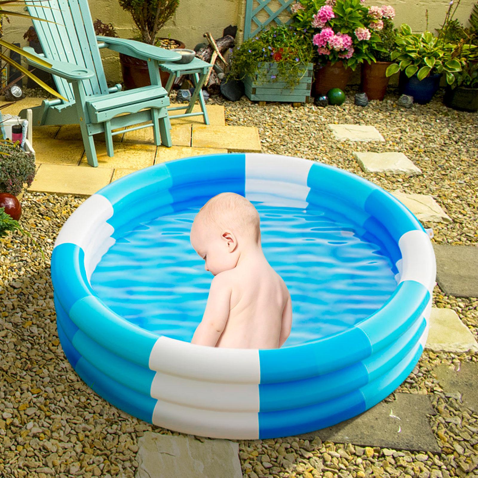 Inflatable Baby of Swimming Pool Portable for Children Toys Kids Girls and Boys Blue 90cm