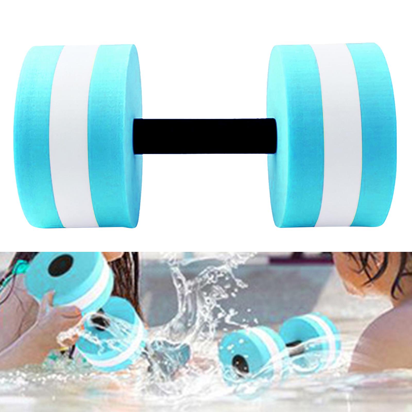 Aquatic Dumbbell Water Dumbells Aquatic Barbell Float Men Women Swim Barbell Blue