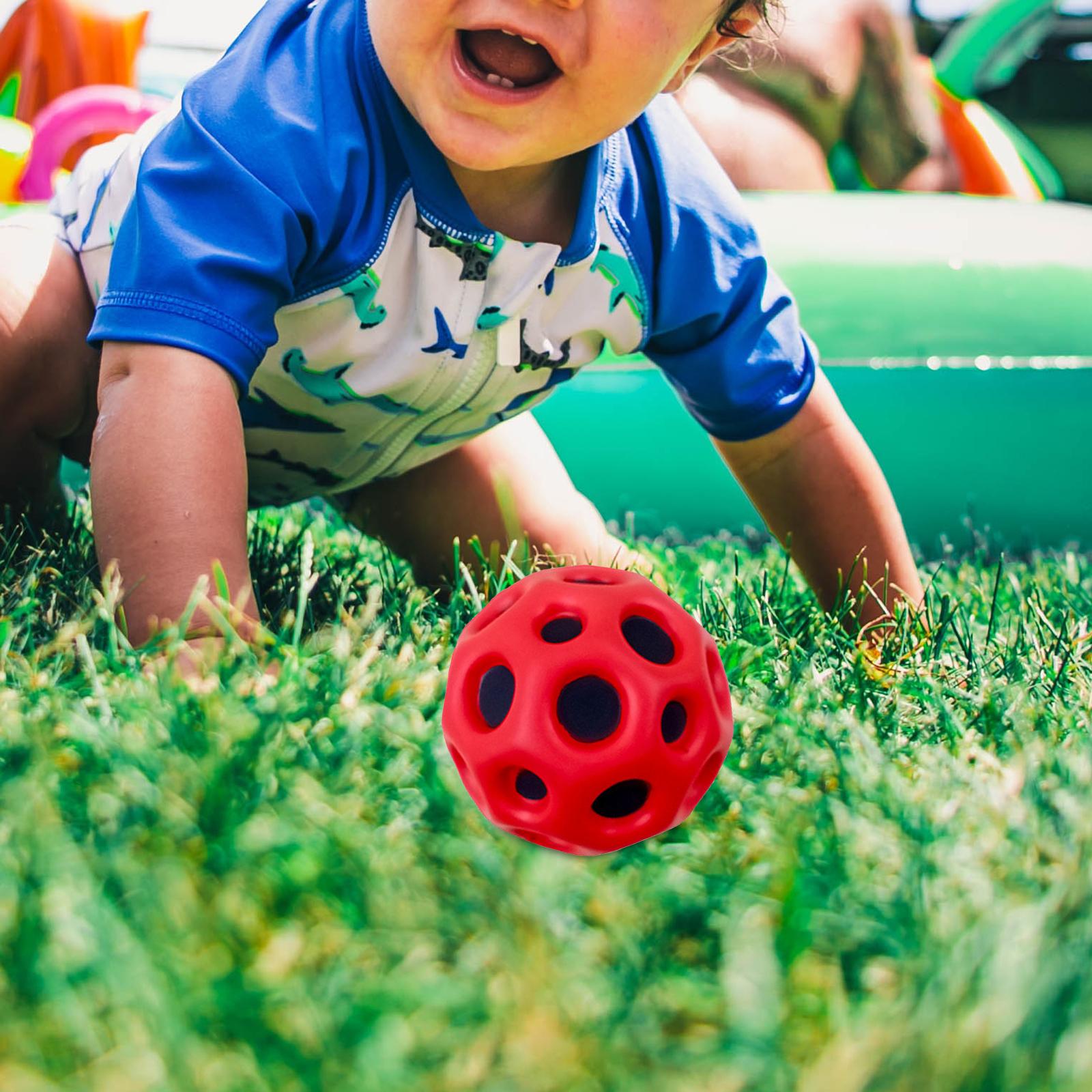 Bouncy Ball Lightweight Ergonomic Design Bouncing Ball Kids and Adults Toy Red