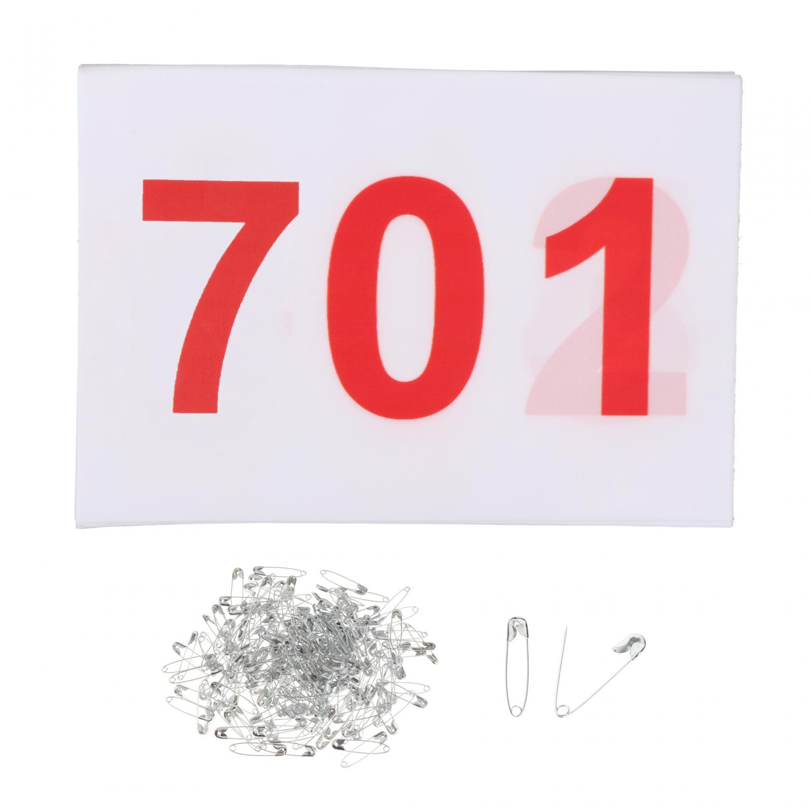 Running Bibs 701 to 800