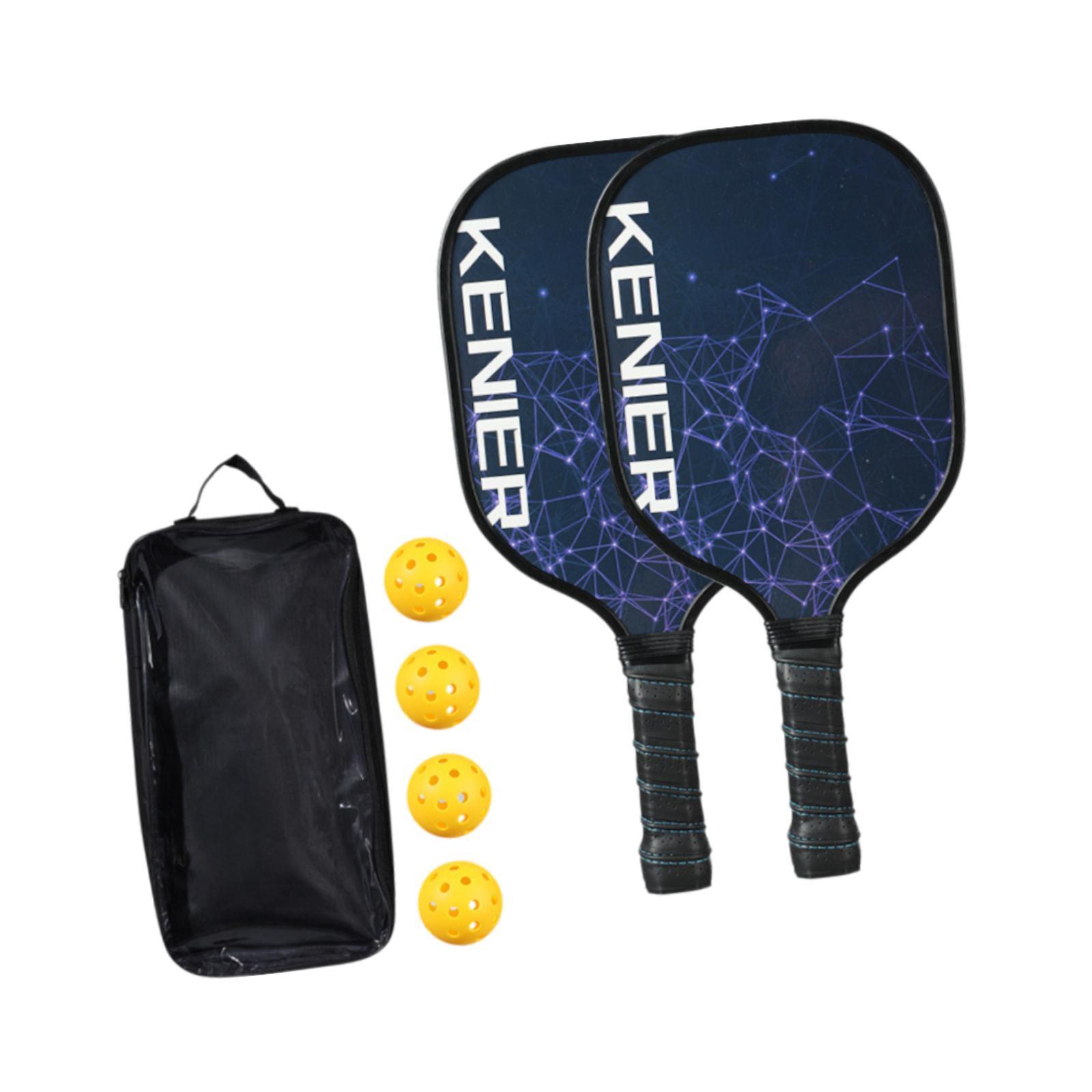 Pickleball Paddles Set Lightweight for Men Women Pickleball Set Yellow Ball