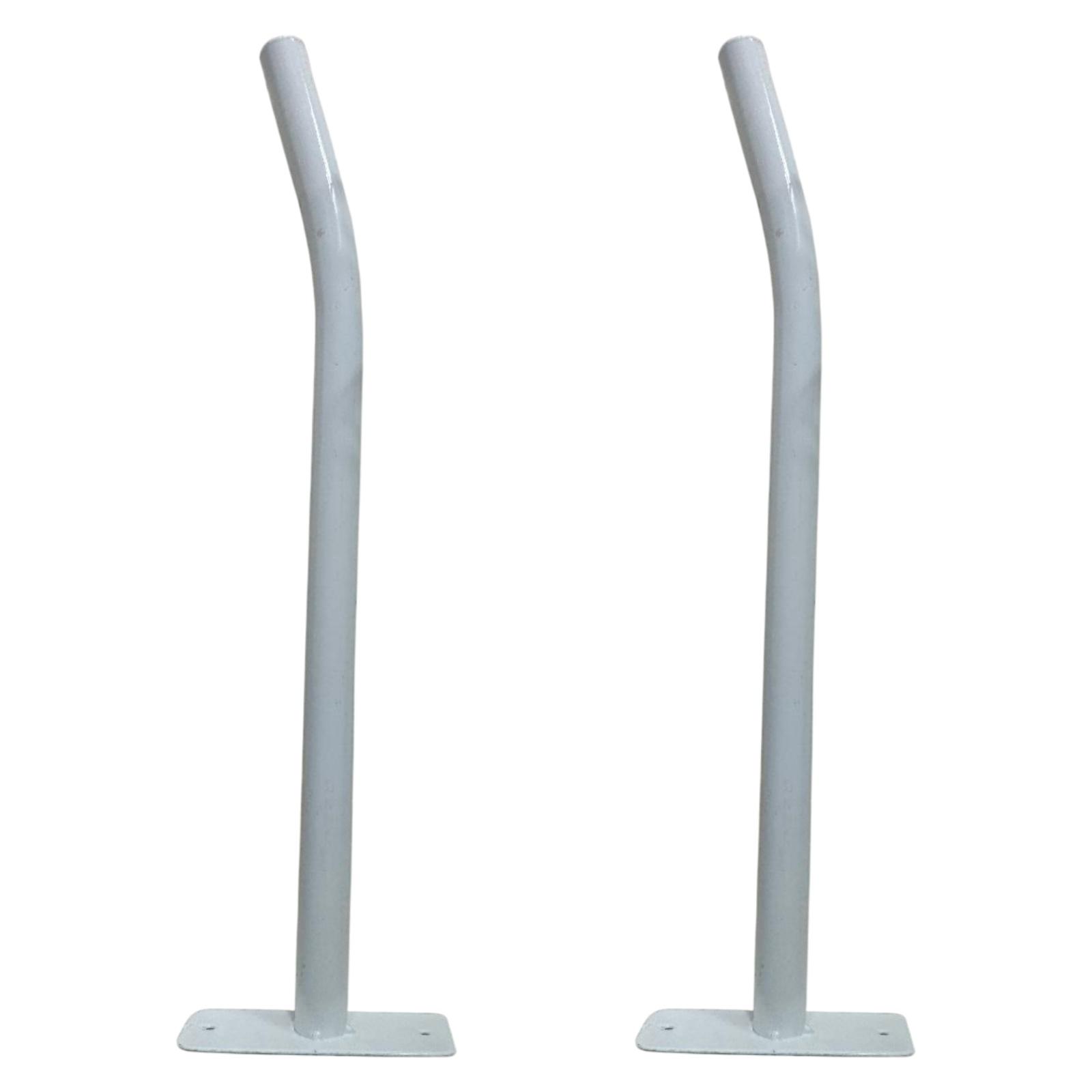 Wall Mount Exercise Ball Holder 2PCS White