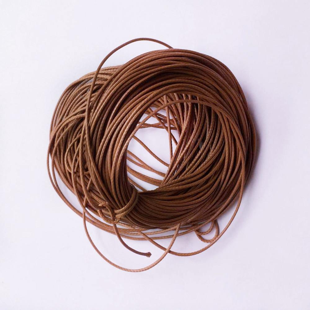 10 Meter Wax Nylon String Rope for DIY Bracelet Jewelry Making Light Coffee