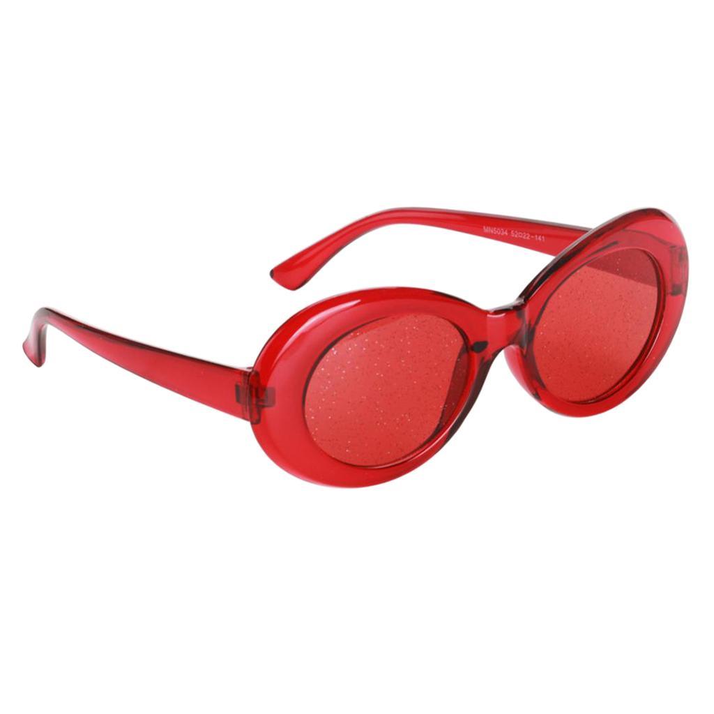 Retro Transparent Clout Goggles Mod Thick Frame Novelty Party Sunglasses - Picture 4 of 6