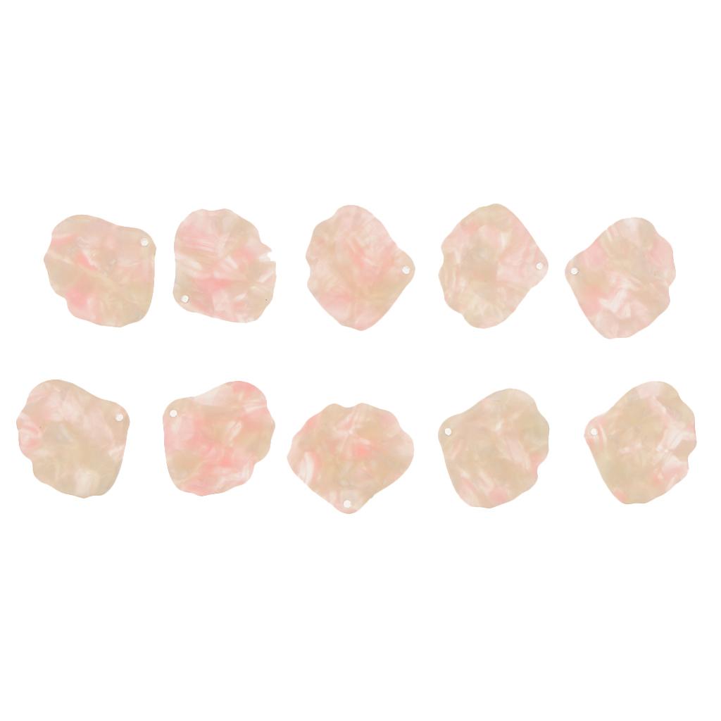 10 Piece Seashell Shape Acetate Acrylic Pendant DIY Earring Craft Pink