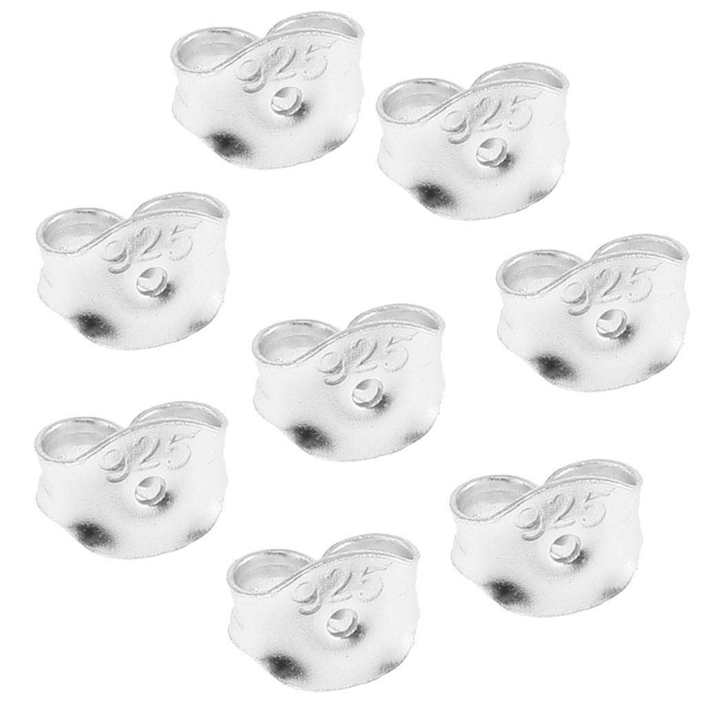 32 Pieces 925 Replacement Earring Backs Stoppers for Ear Studs DIY