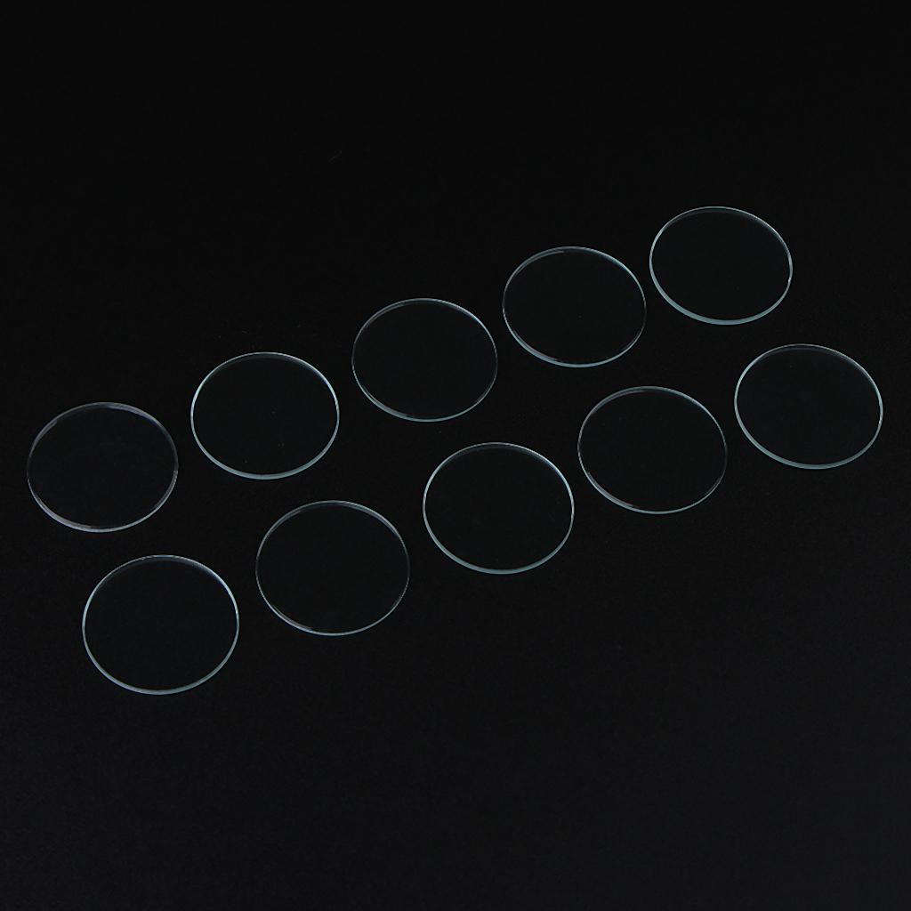 10 Pcs Domed Mineral Crystal Watch/Pocketwatch Glass Replacement 
