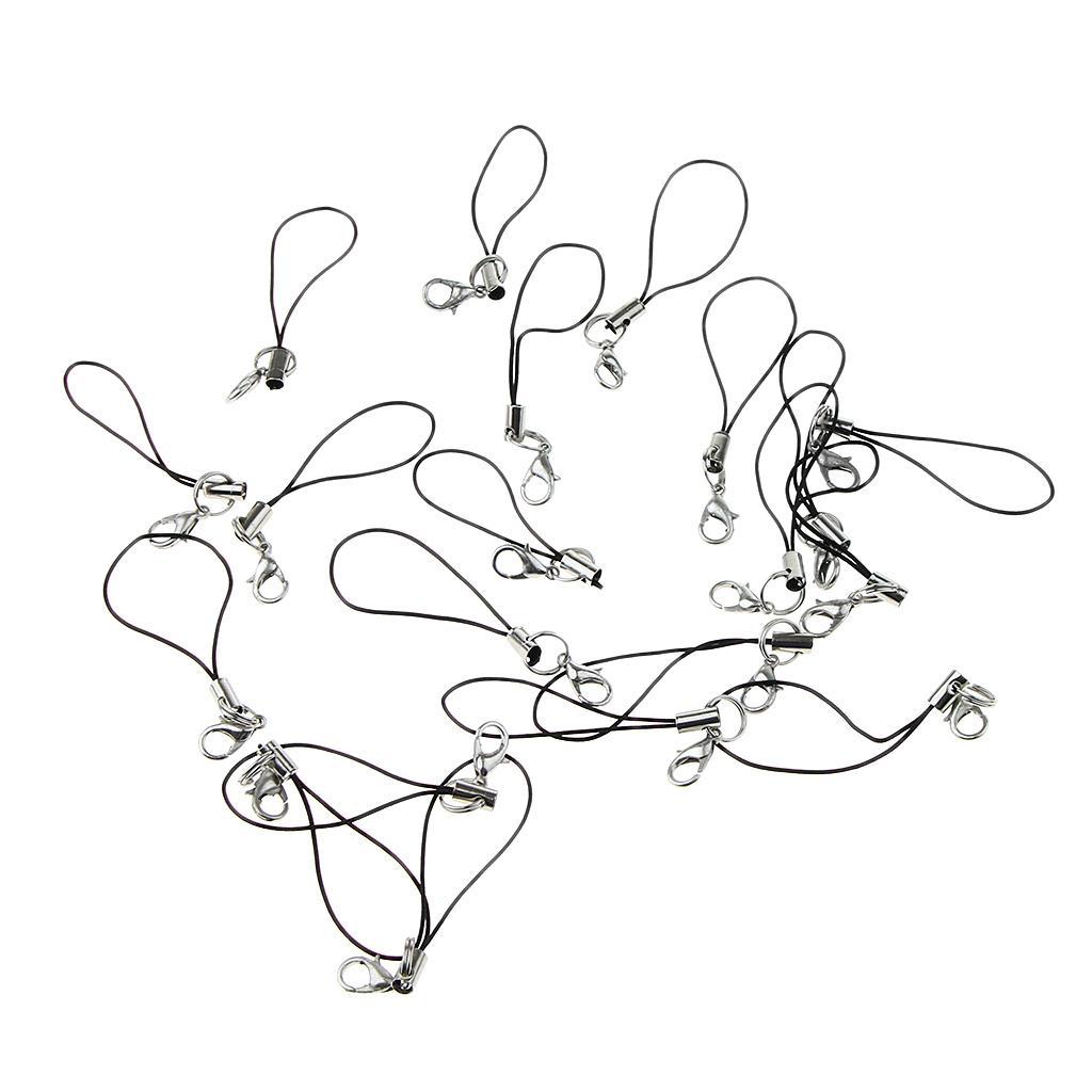 20pcs Bulk Lobster Clasp Cell Phone Lanyard Strap for Keychains Charms Cord - Picture 4 of 22