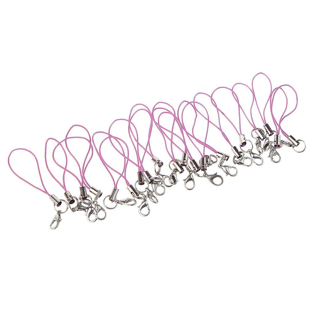 20pcs Bulk Lobster Clasp Cell Phone Lanyard Strap for Keychains Charms Cord - Picture 20 of 22