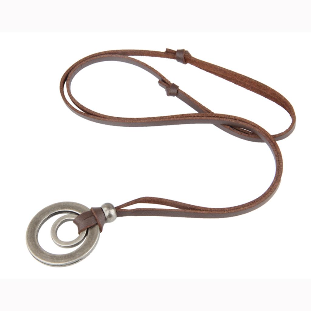 Adjustable Leather Cord Necklace