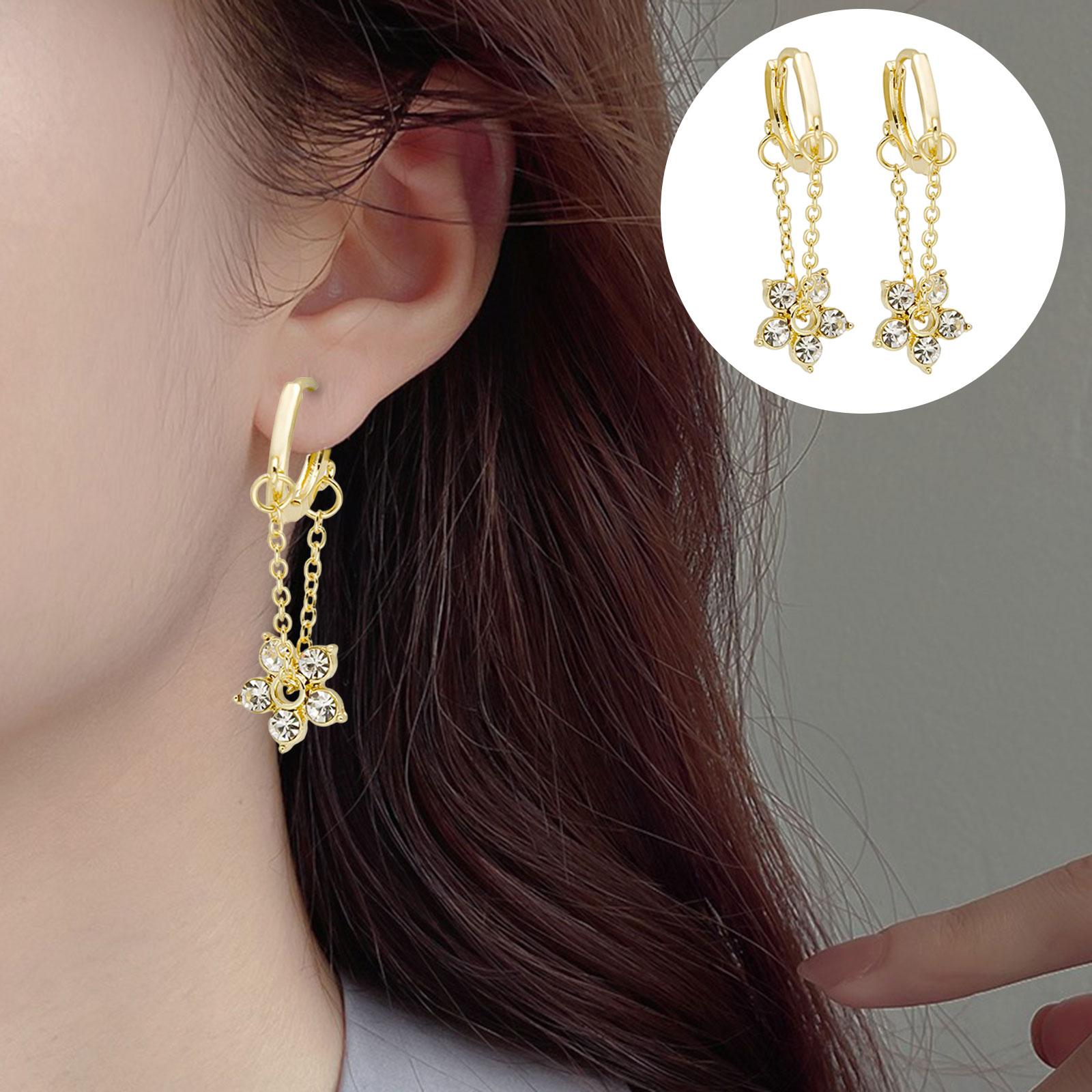 Dangle Earrings Women Gift Dangling Earrings Aesthetic Jewelry Hoop Earrings