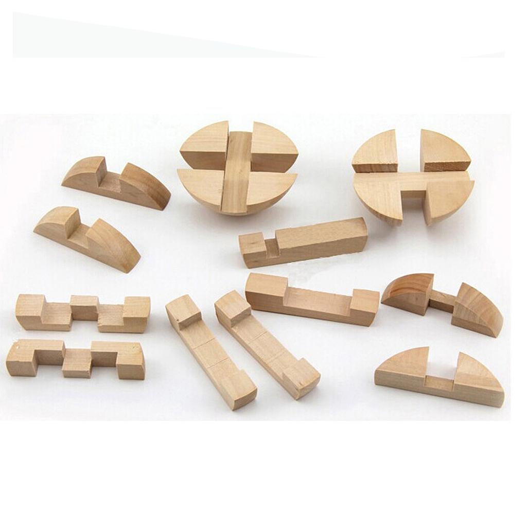 Educational Wooden Toy Building Blocks to Fight Jack Ming Lock Ball Lock