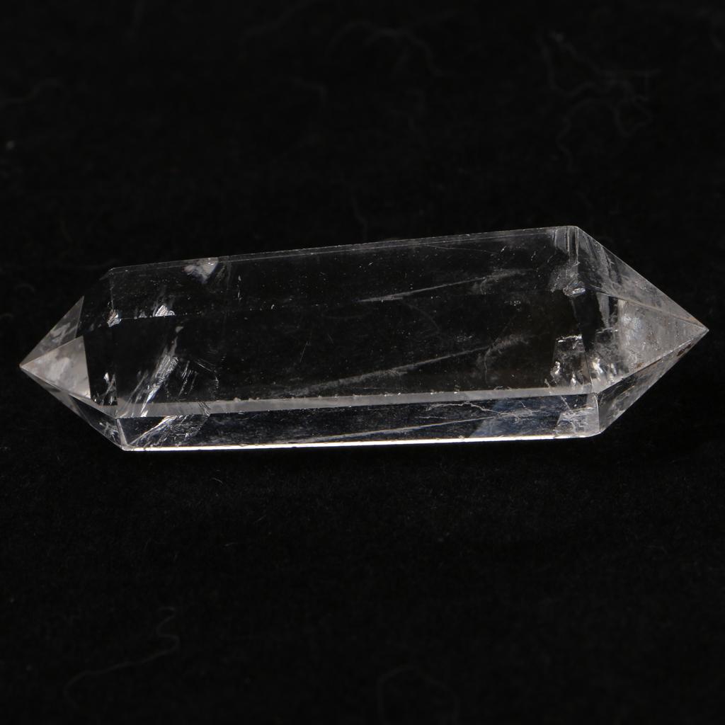 Natural Clear Quartz Double Point Terminated Gemstone Healing Wand Crystal