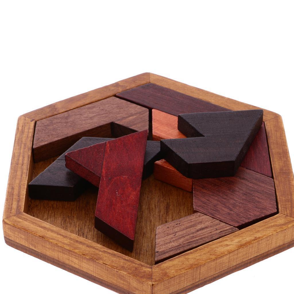 Chinese Classic Wooden Intelligence Toy 3D Brain Teaser