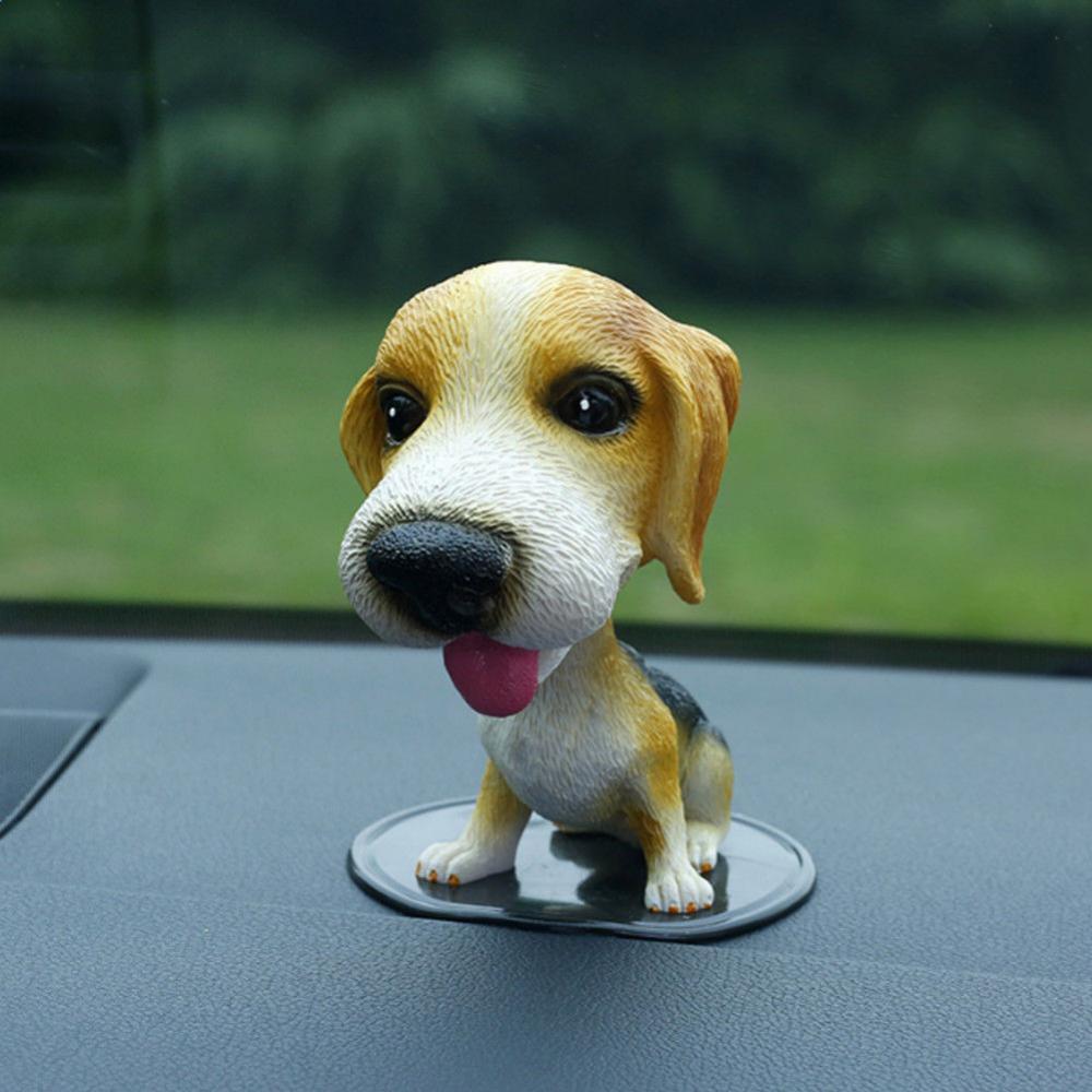 Lifelike Shaking Head Doll Bobbing Dog Toys Home Decor Car Interior Ornaments