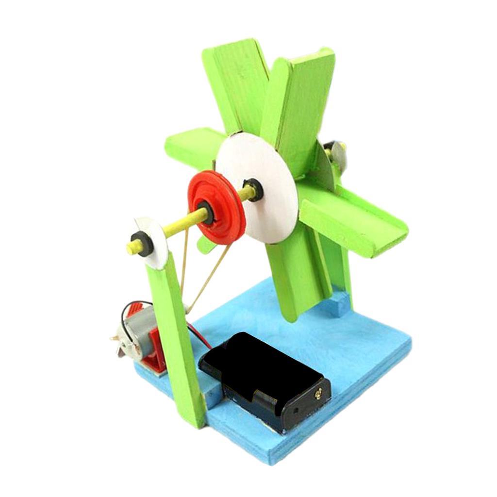 DIY Scientific Electric Water Wheel Model Assembly Kits Children School Educational Toy