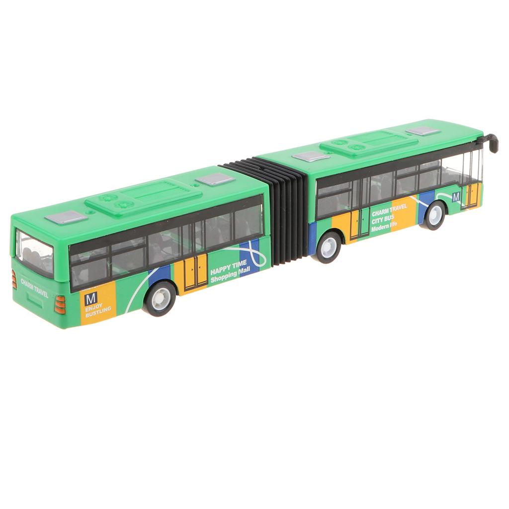 1:64 Alloy City Bus Diecast Model Pull Back Toy Collectibles for Kids ...