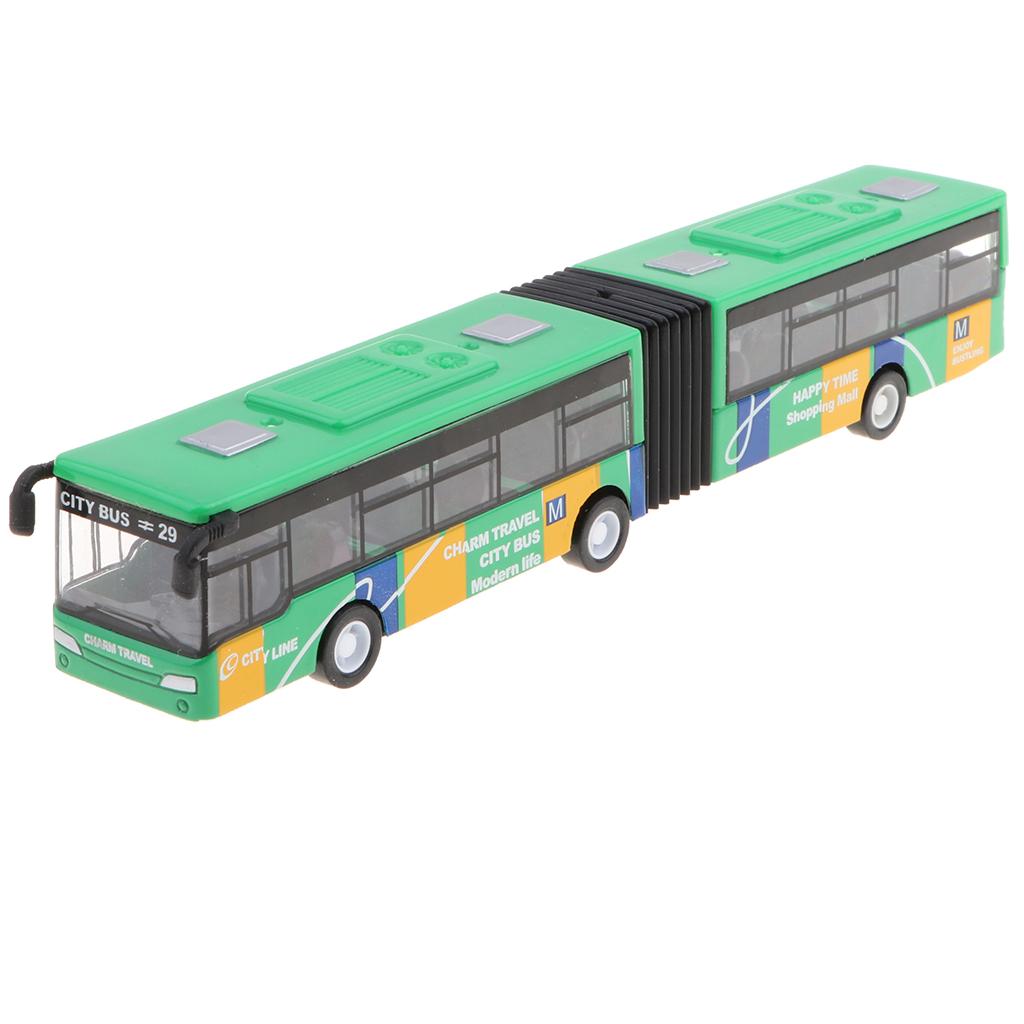 Pull Back Bus 1:64 Green